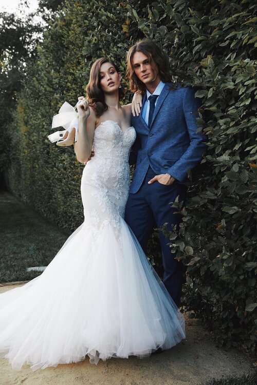 bride in a dress